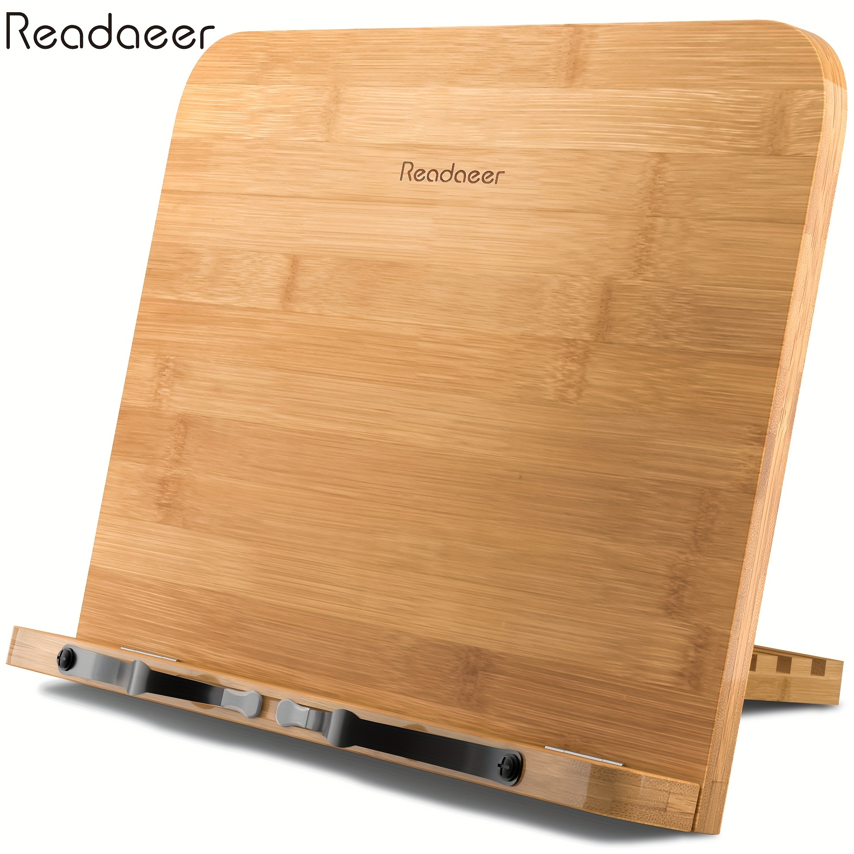 Soporte de Libro para Lectura, Tablet, Atril de Madera Bambú Ajustable en  Altura con 6 Posiciones Inclinable Plegable Sujetalibros recetas de cocina  - AliExpress