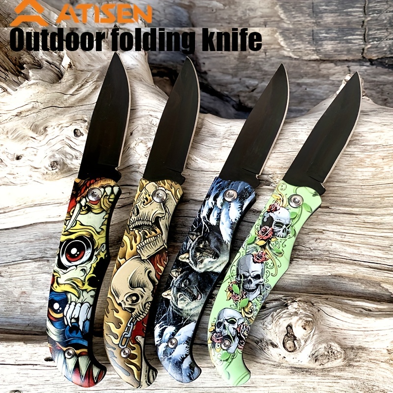 1pc Portable Outdoor Stainless Fishing Knife With Knife Case - Temu