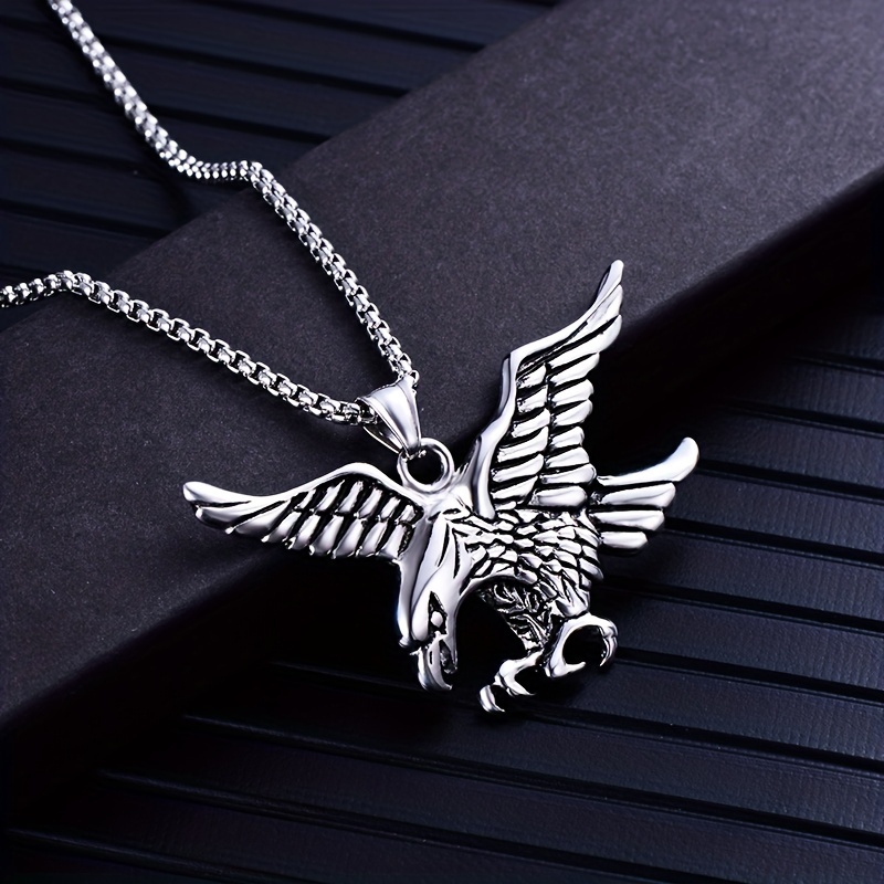 Stainless steel eagle deals pendant