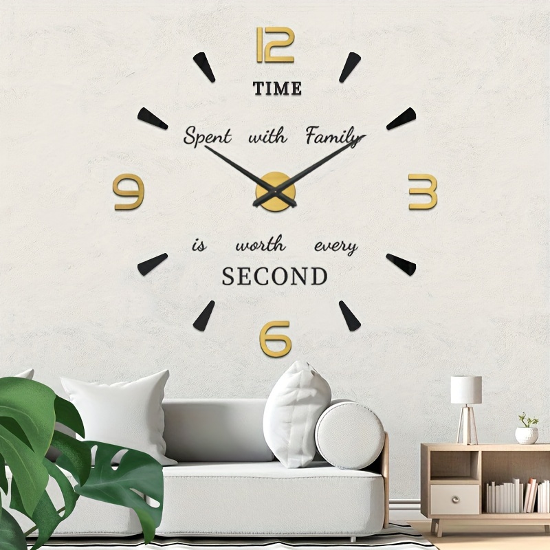 Large Creative Diy Wall Clock  Diy Large Wall Clock Sticker