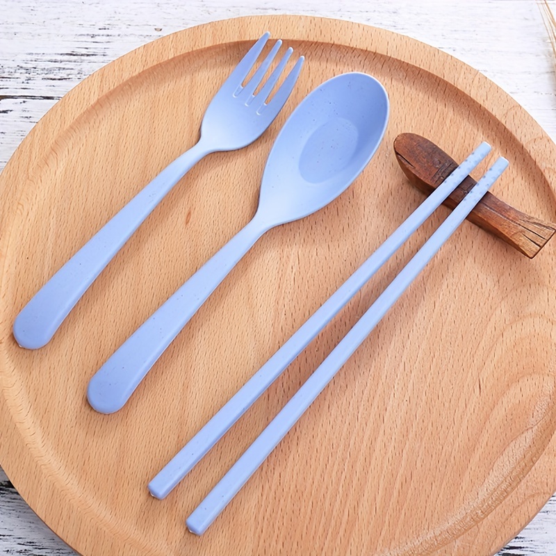 Woman Chopsticks Purse Silverware Portable Spoons Case Travel