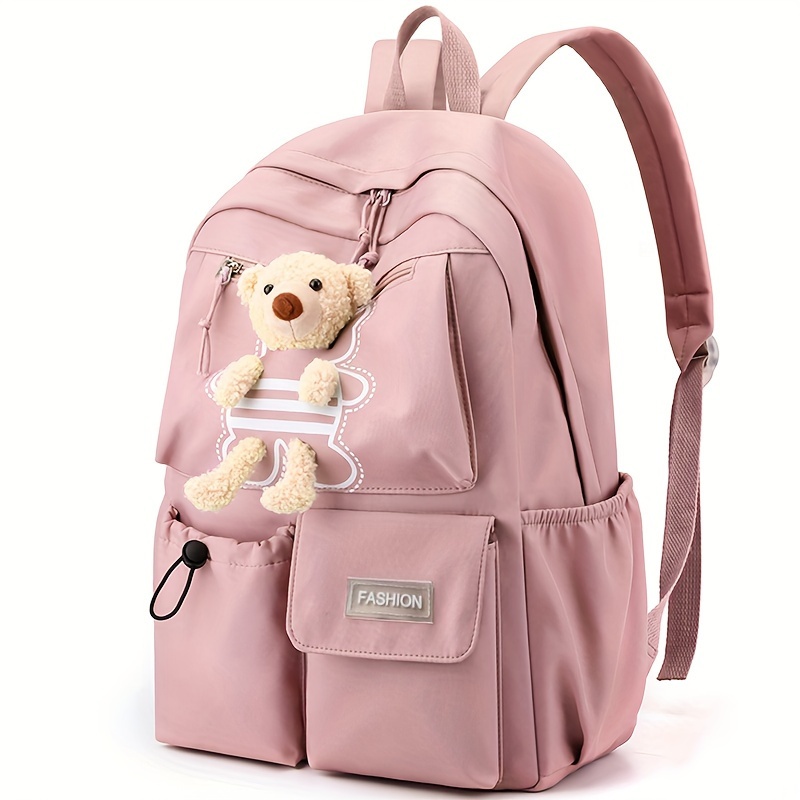 

Kawaii Cute Cartoon Backpack, Preppy College School Daypack, Travel Commute Knapsack & Laptop Bag