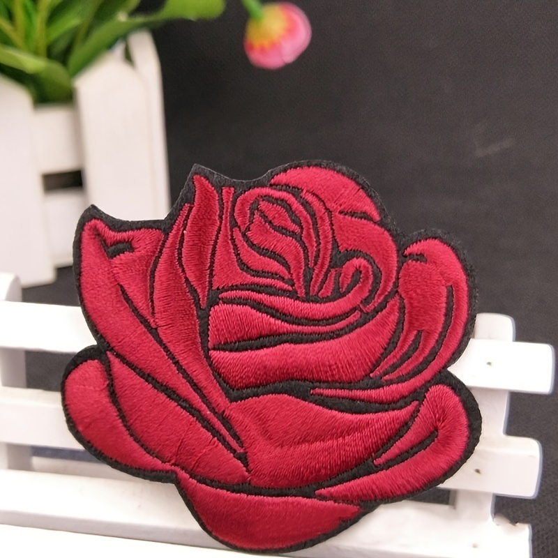 20pcs Rose Flower Embroidered Iron On Patches For Clothing Diy Clothes  Patchwork Sticker Flowers Applique Badges Crafts Handmade - Patches -  AliExpress