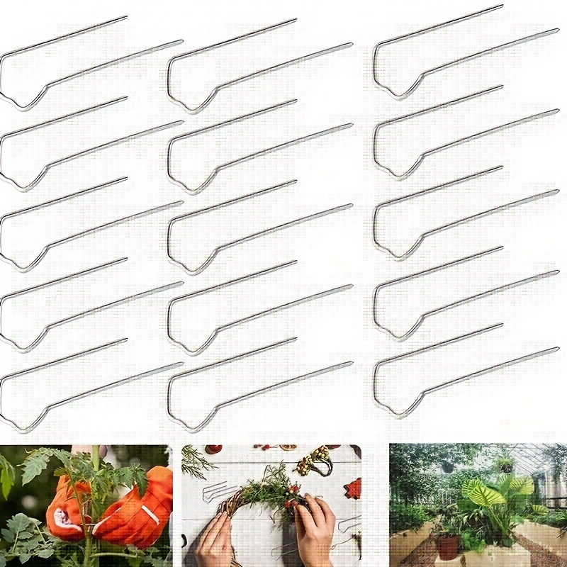 

200pcs Greening Pins, 1.7 Inch Floral Fern Pins Plant Pins For Polystyrene Foam, Straw Wreaths Garlands, Holiday Arrangements, Craft Projects