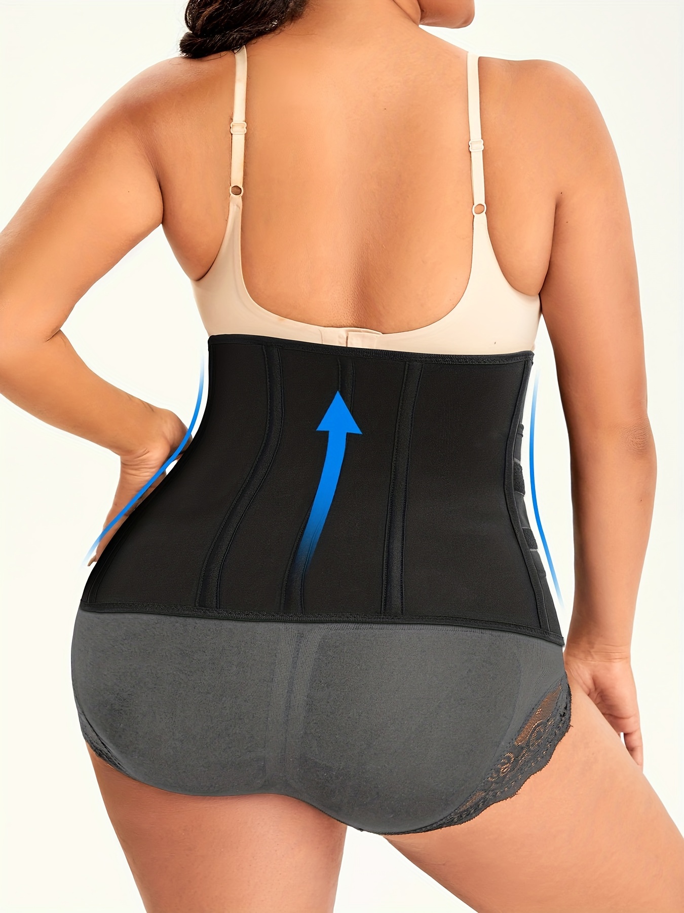 Seamless Waist Trainer, w/ Adjustable Hook Belt Comfortable, Achieve a  Small Sexy Waist, Waist Trainers for Women Plus Size at  Women's  Clothing store