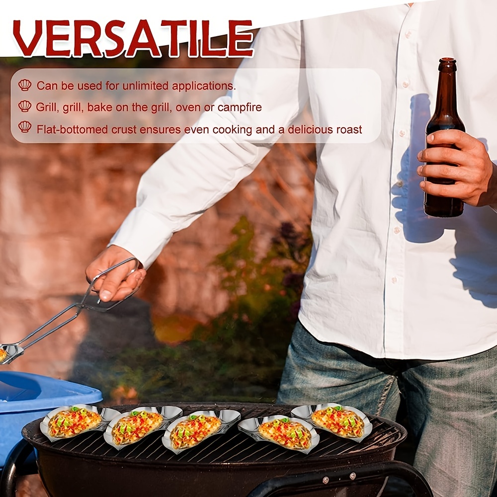 Stainless Steel Oyster Shells For Outdoor Party Metal Oyster - Temu