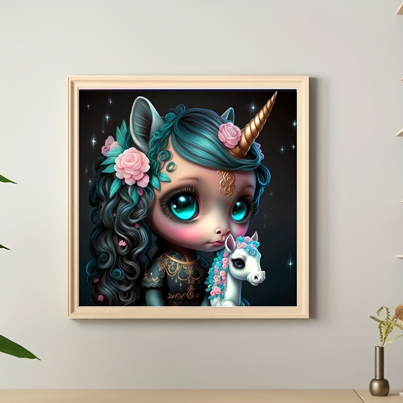 Comprar Pintura de diamante de unicornio 5D DIY, taladro redondo/redondo  completo, dibujos animados de unicornio mágico, diamantes de imitación,  mosaico de punto de cruz, decoración del hogar, regalo para niños