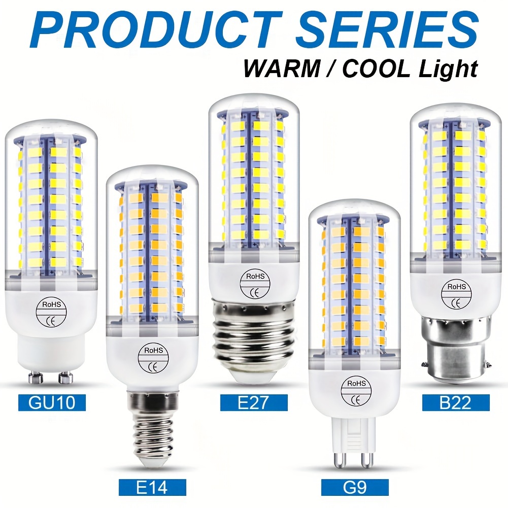 SAUGLAE Ampoules de Maïs LED 20W, Équivalent 150W Ampoule Incandescente,  2300LM, 6000K Blanc Froid, Ampoules à E14 Petite Vis Edison, 3 Pièces :  : Luminaires et Éclairage