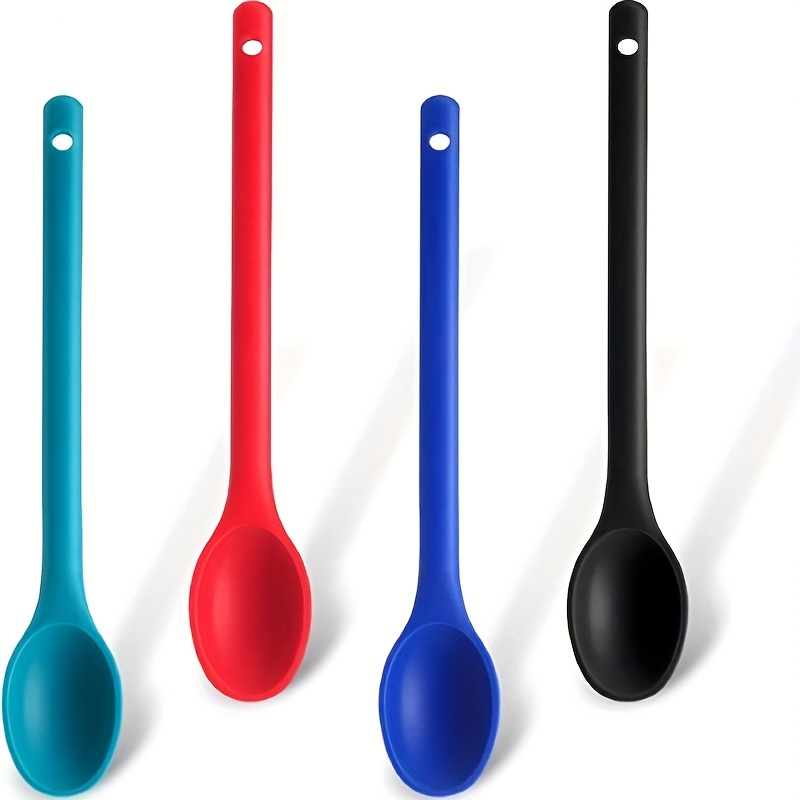 Silicone Spoon Colorful Small Spoon Soup Spoon Kitchen - Temu