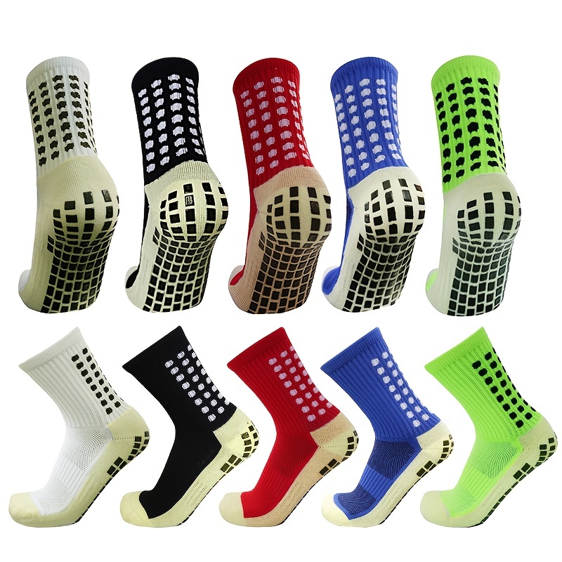 Men's Oversized Non Slip Socks Grips Yoga Pilates Socks - Temu