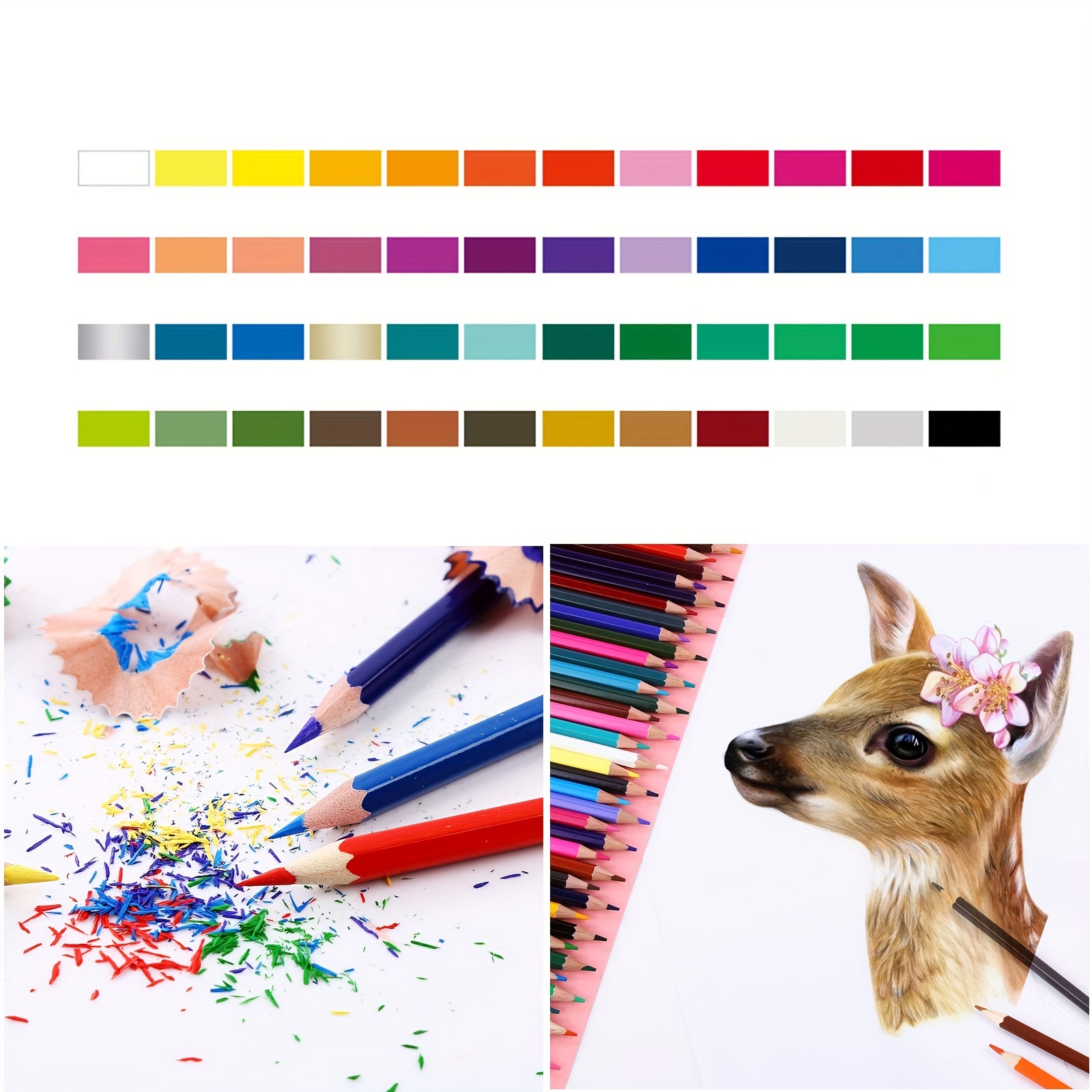 Arrtx 126 lápices de colores para colorear para adultos, juego de lápices  de colores de núcleo suave de alta calidad para dibujar mezcla, sombreado