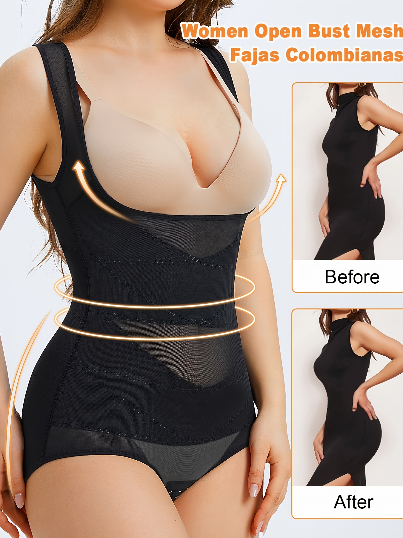 Shapewear For Women Tummy Control Full Bust Body Shaper Bodysuit