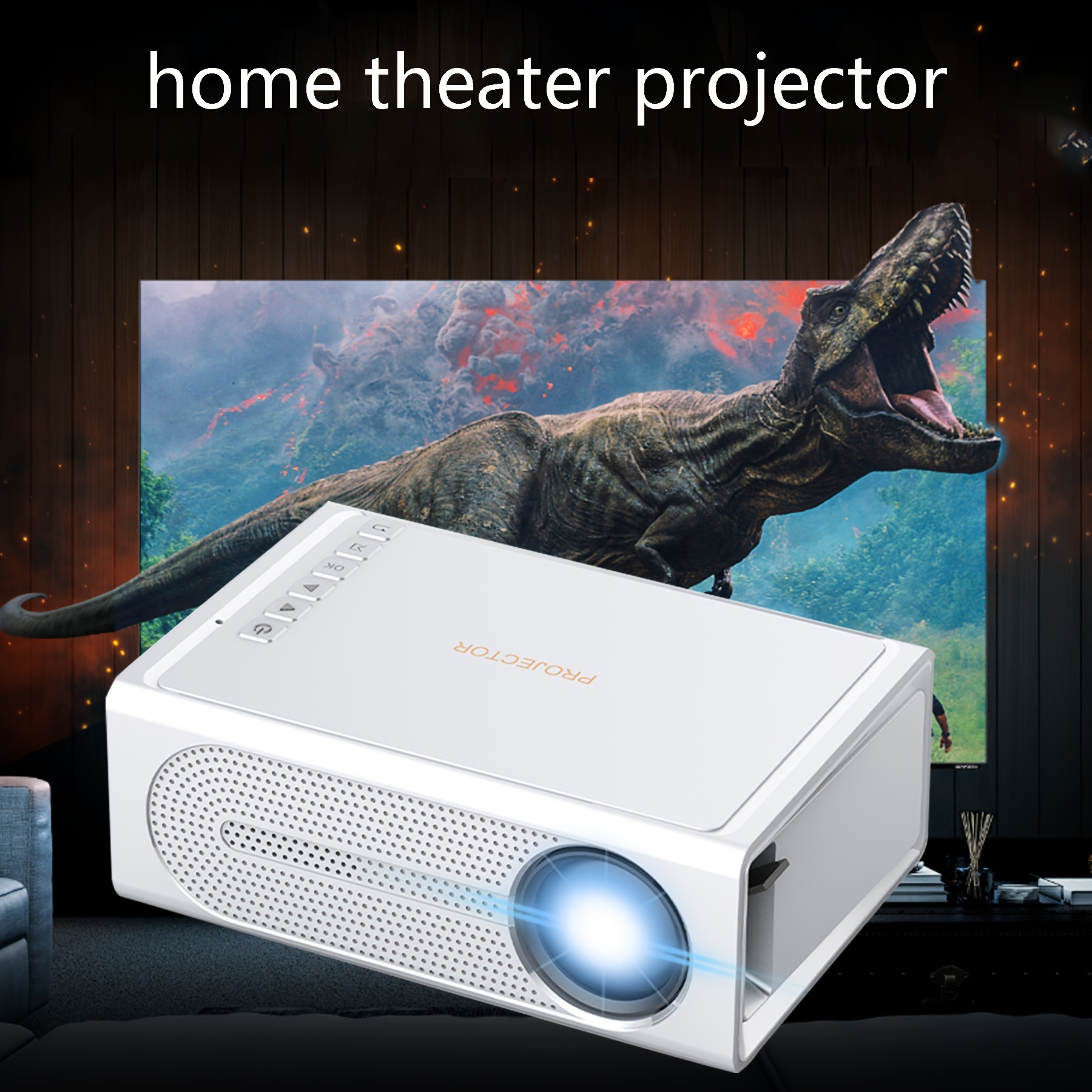 Un Mini Proyector De Oficina M200, Proyector Portátil Led Para Proyecciones  De Cine En Casa, Equipo De Proyección De Teléfono Móvil Y Alámbrico 1080p  Para Exteriores, Mode de Mujer