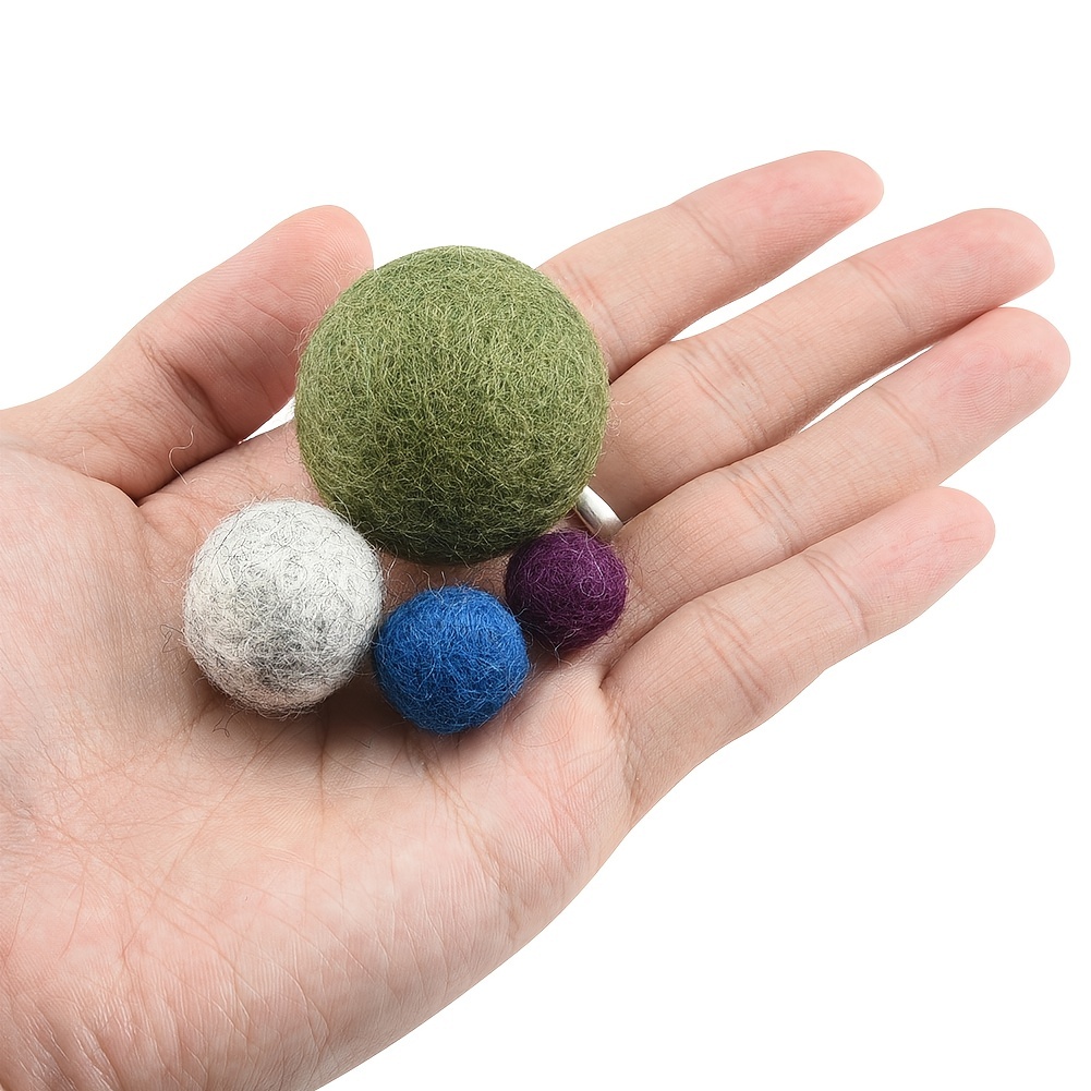 .com: Mix Miracle, 8-Natur Wool Felt Balls for Crafts are  Laboratory-Tested, 100 Wool Balls for Your Creative Projects Plastic Free  in a Cotton Bag