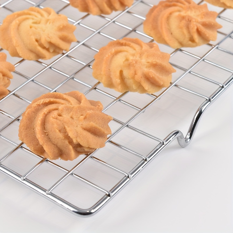 Nonstick Wire Cookie Baking Cooling Rack BBQ Frying Bread 2pc 10 x16