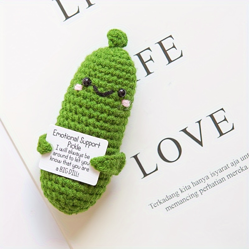 Handmade Emotional Support Pickled Cucumber Gift, Handmade Crochet Emotional  Support Pickles, Cute Crochet Pickled Cucumber Knitting Doll, Christmas  Pickle Ornament Xmas Gift 2024 - $5.49