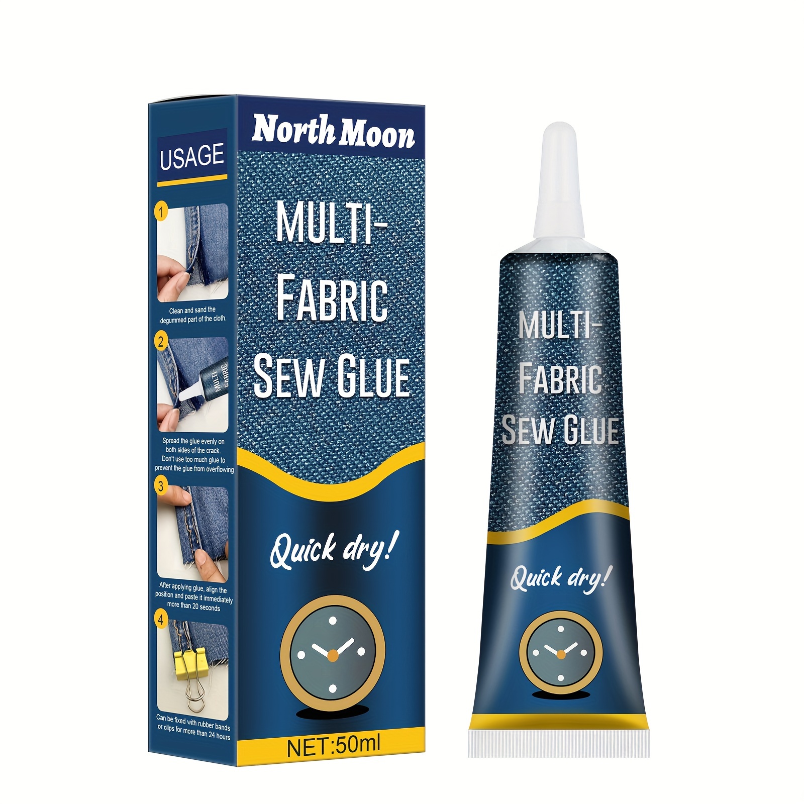 Cloth repair sewing glue