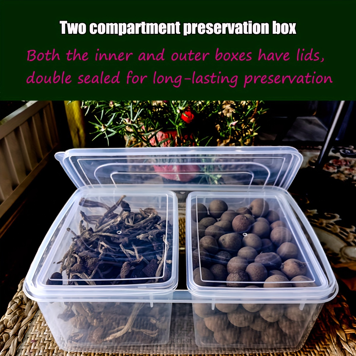 Multi compartment Food Preservation Box 2/3/4 Compartments - Temu