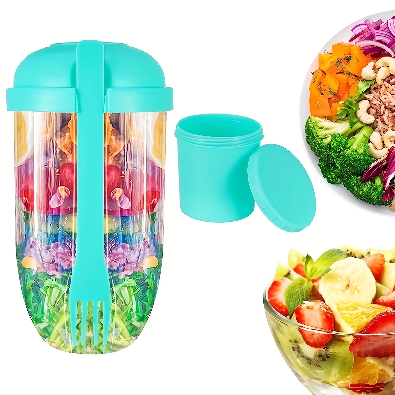 Keep Fit Salad Meal Shaker Cup, Salad Container For Lunch