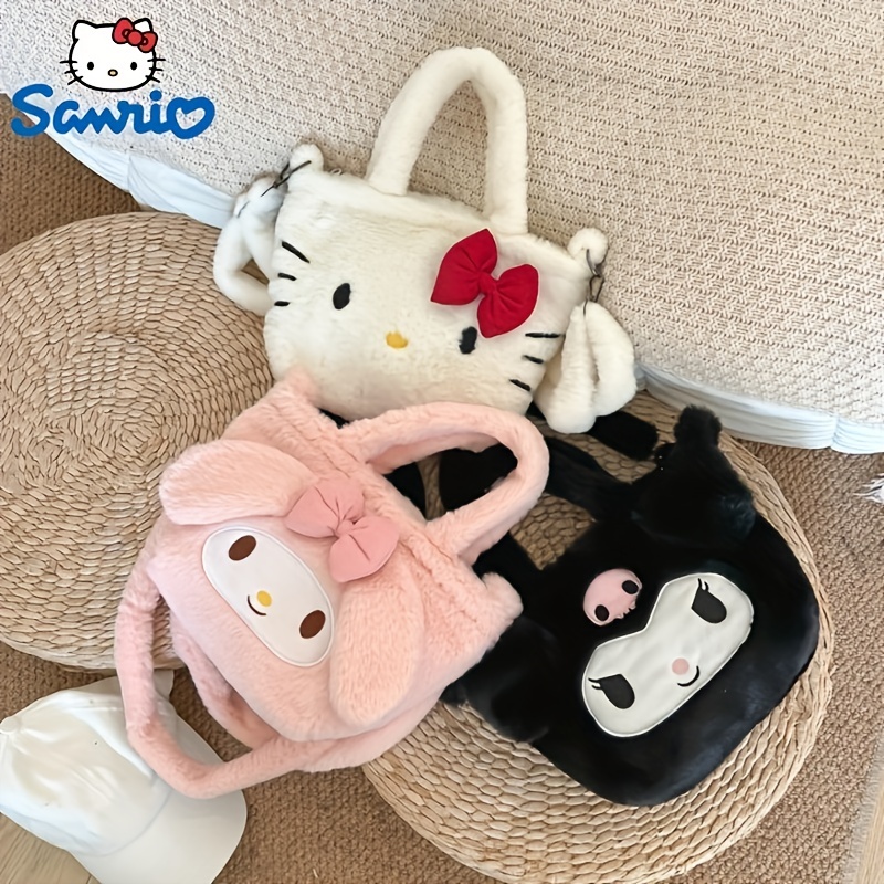 Sanrio Kuromi My Melody Canvas Bag Japanese Style Anime Cinnamoroll Pom Pom  Purin Handbag Lolita Bag
