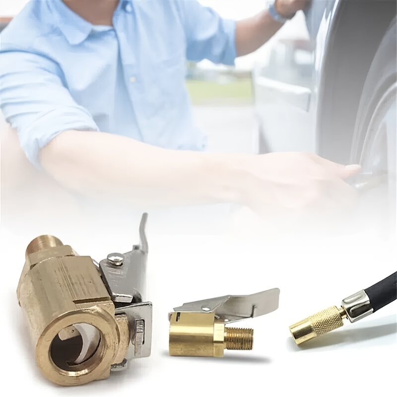 Dido Car Air Pump American Threaded Gas Nozzle Adapter Car Air Pump  Accessories Quick Connector Clip Type Gas Nozzle 