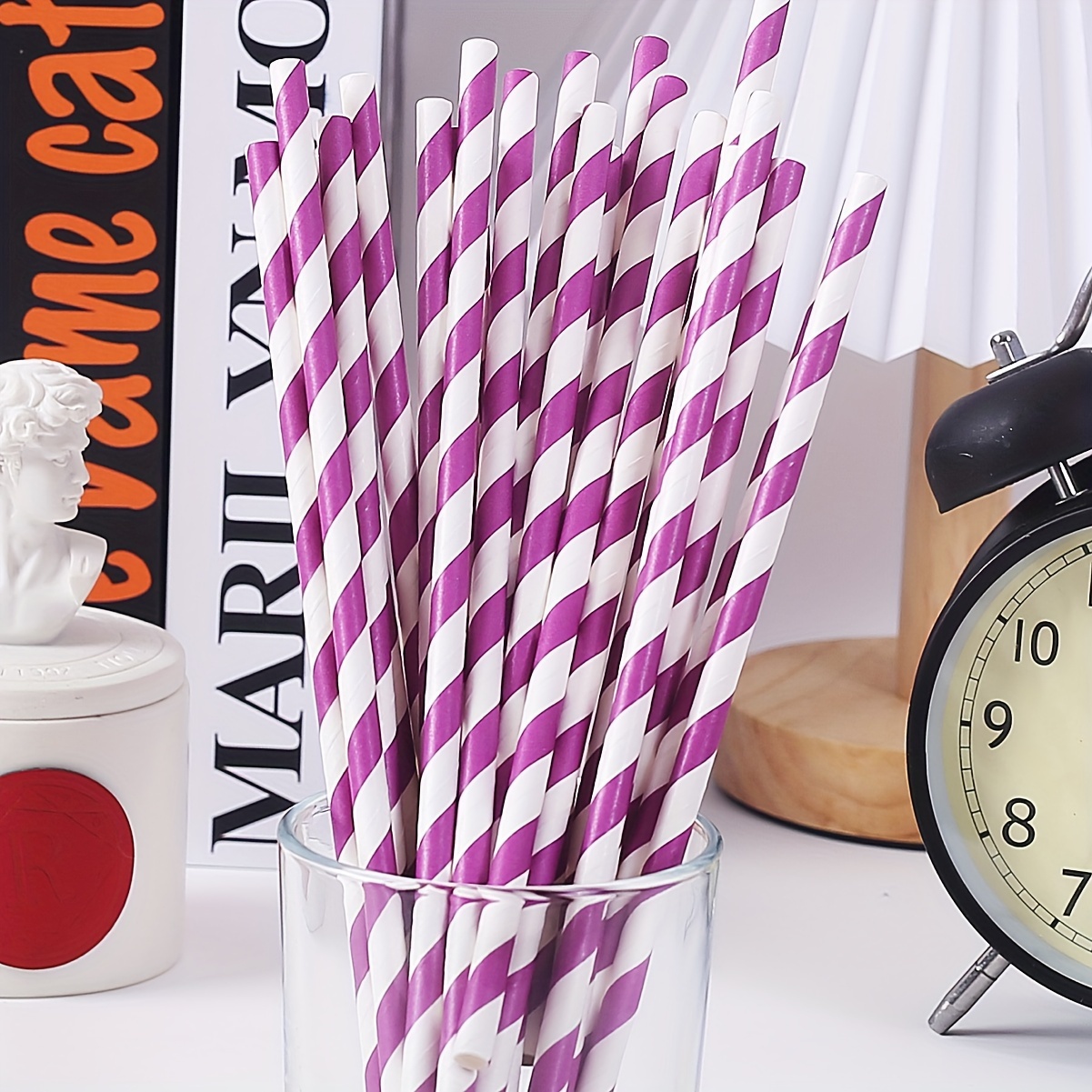 800 Pcs Plastic Drinking Straws 7.75 Inch Disposable Individually