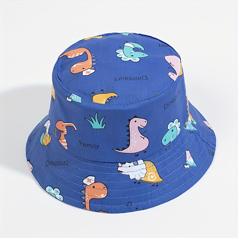 Cartoon Fish Dinosaur Outdoor Fishing Hat for Children Aged 1-3,Temu