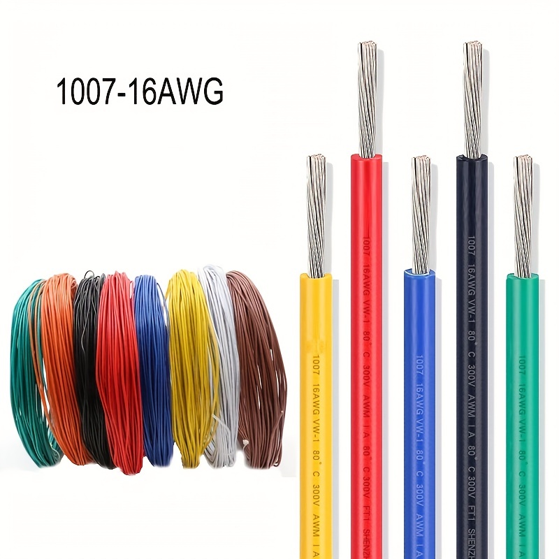 16-30 AWG Flexible Stranded of UL1007 Tin Plated Copper Wire Cable - All  Colours