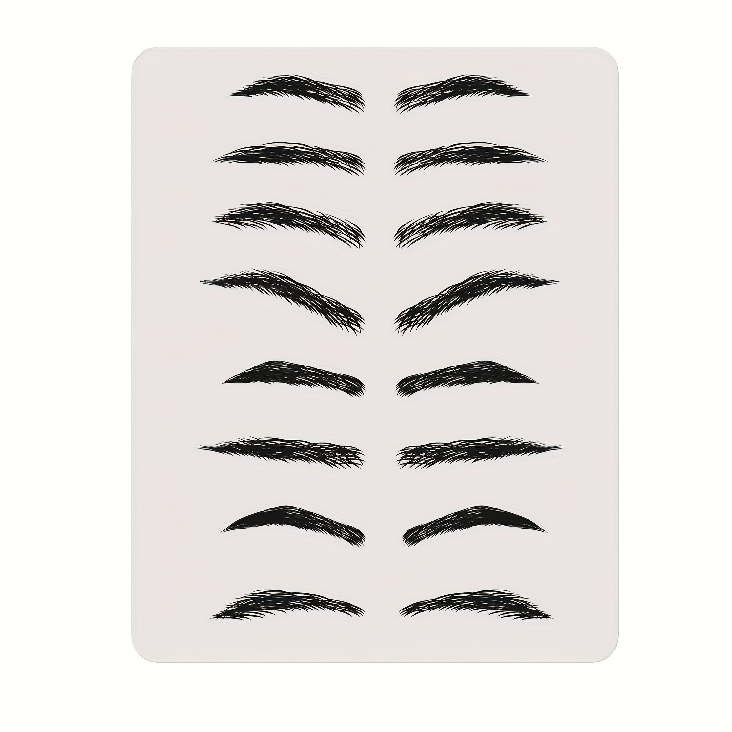 10pcs Blank Tattoo Practice Skin,tattooing And Eyebrow Practice Skin