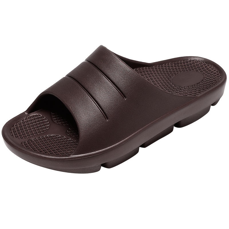 Mens Massage Slides Casual Non Slip Slippers Post Run Recovery