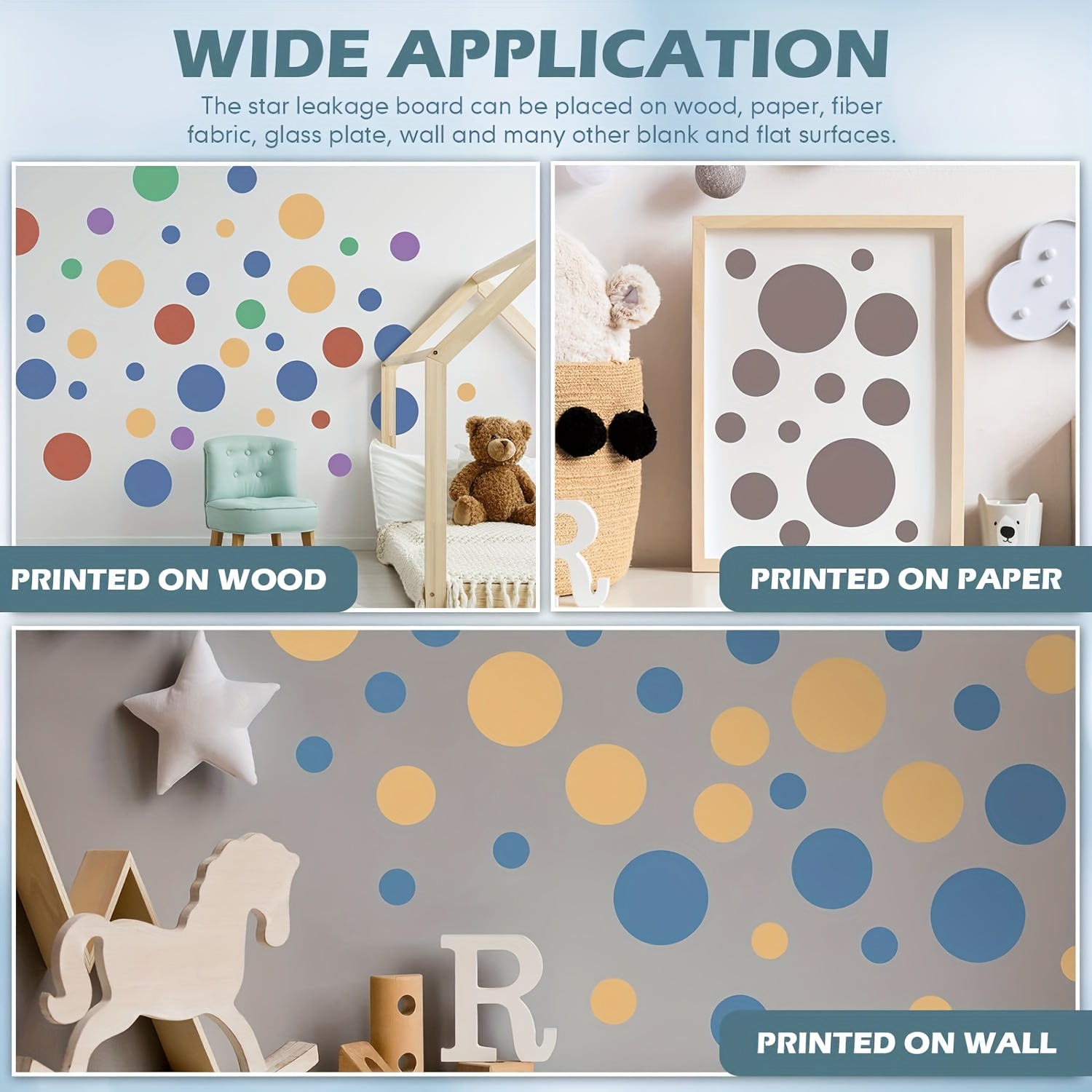 8Pcs star stencils for painting wall stencils for painting large