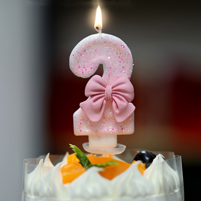 Bougie d'anniversaire pour enfants, rose, bleu, or, couronne princesse,  gâteau d'anniversaire, décoration de gâteau