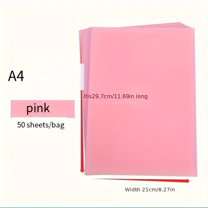 100 Sheets 10 Colors Colored Paper A4 Printer Paper Copy Paper