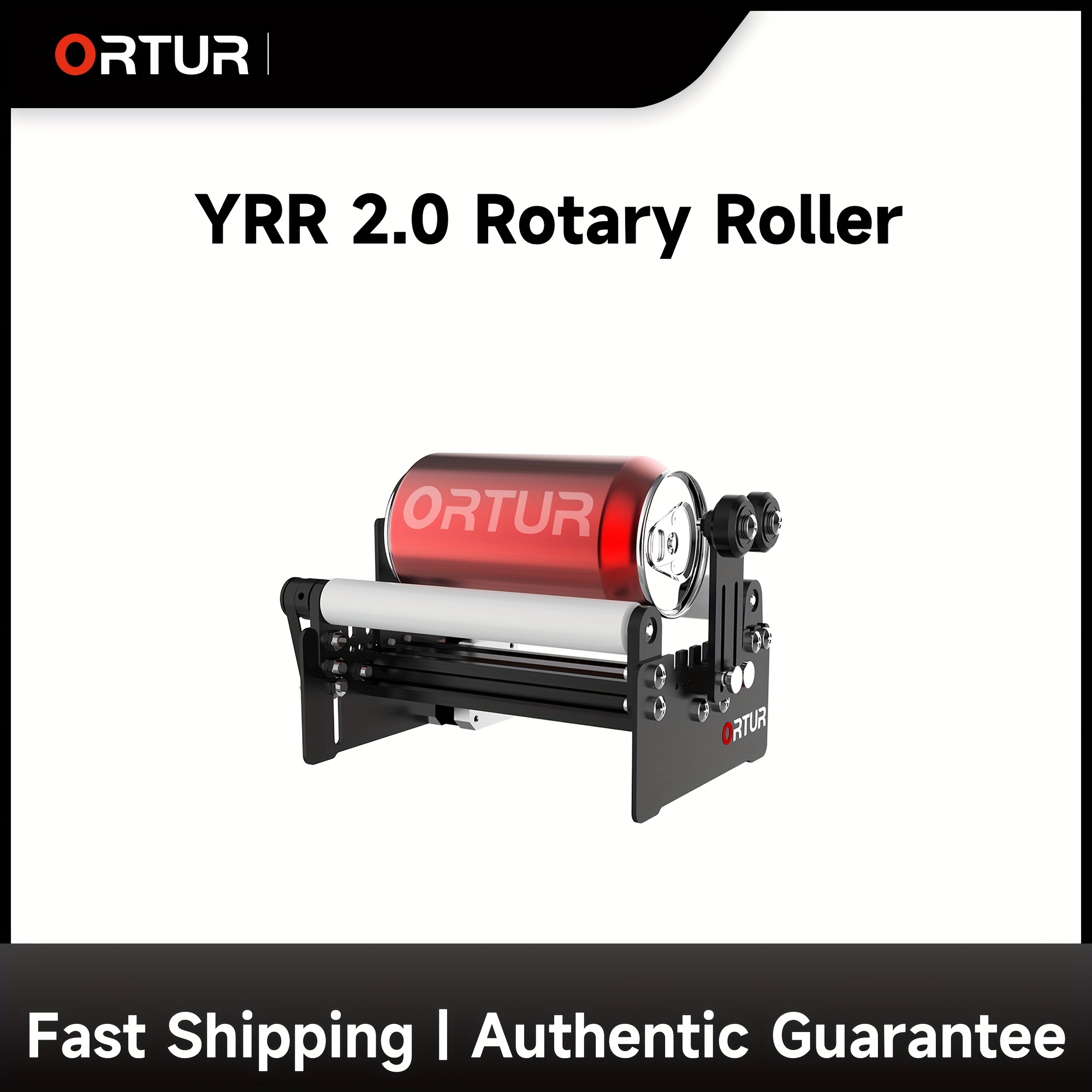 Ortur YRR 2.0, 360° Y Axis Rotary Roller With Separable Support Laser  Engraver Cutter For Column Cylinder Glass Bottles/cans/cups Engraving,  Compatibl