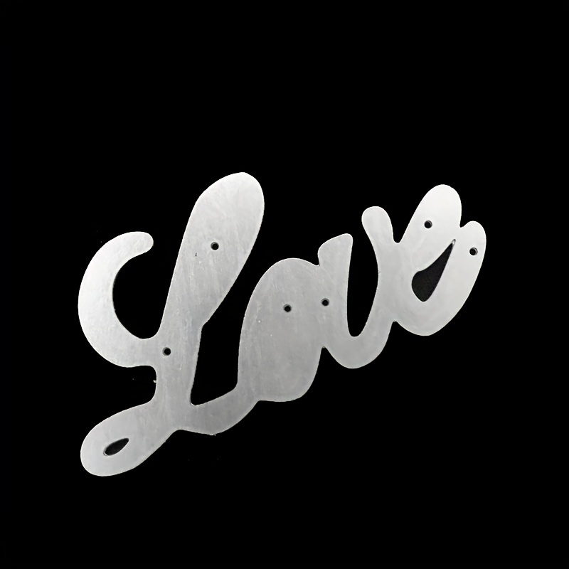 Love Words Metal Cutting Dies Cut Die Mold Wedding Scrapbook - Temu