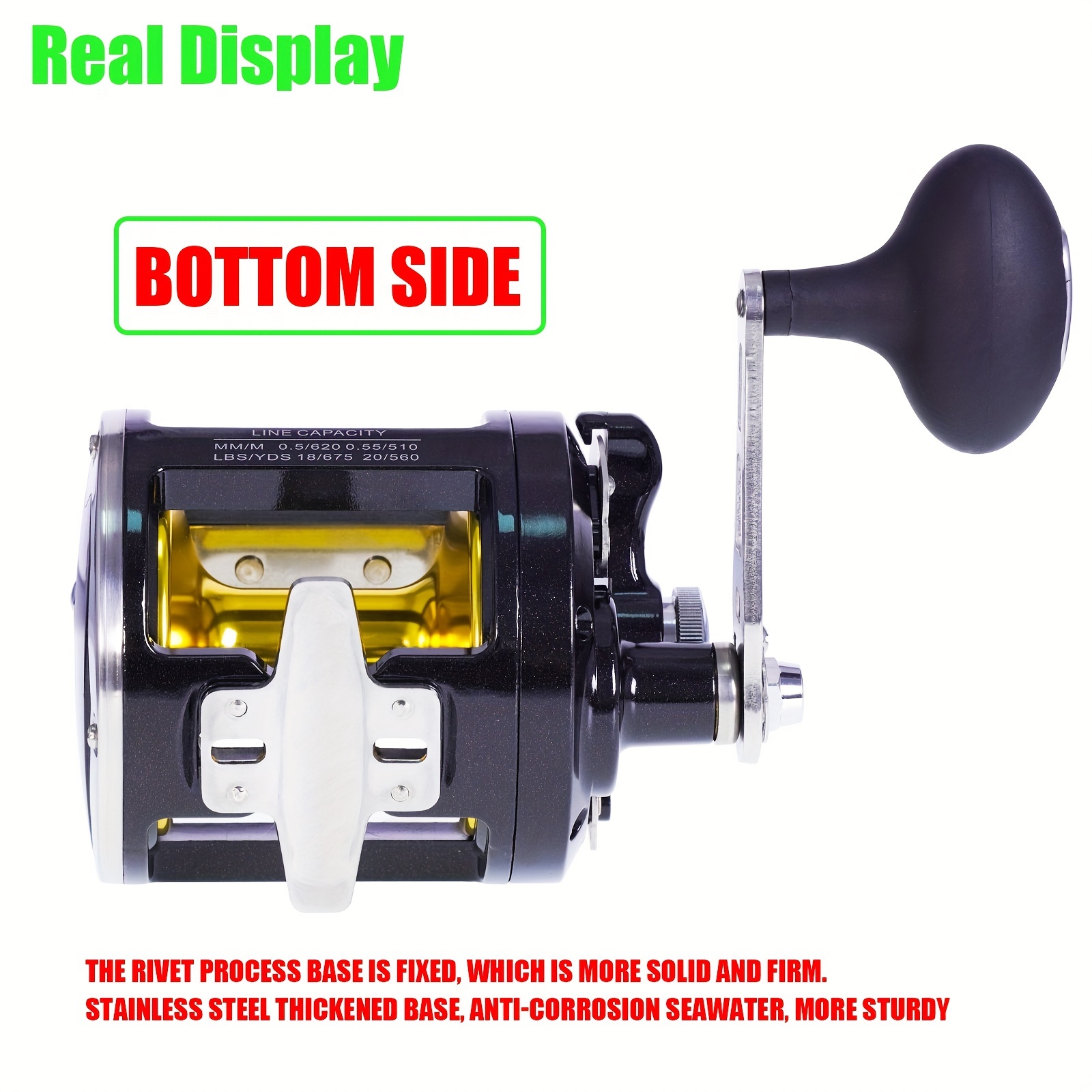 Fishing Reels with Line Left Right Hand Reel Lever Drag Fishing