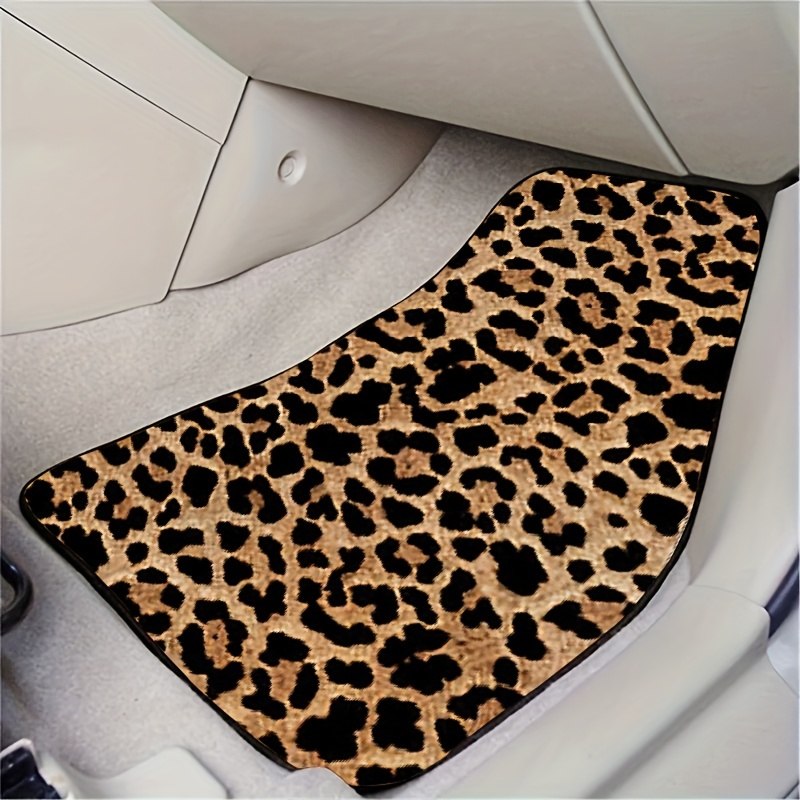 Leopard Print Car Floor Mats Automotive Floor Mats Non Slip - Temu