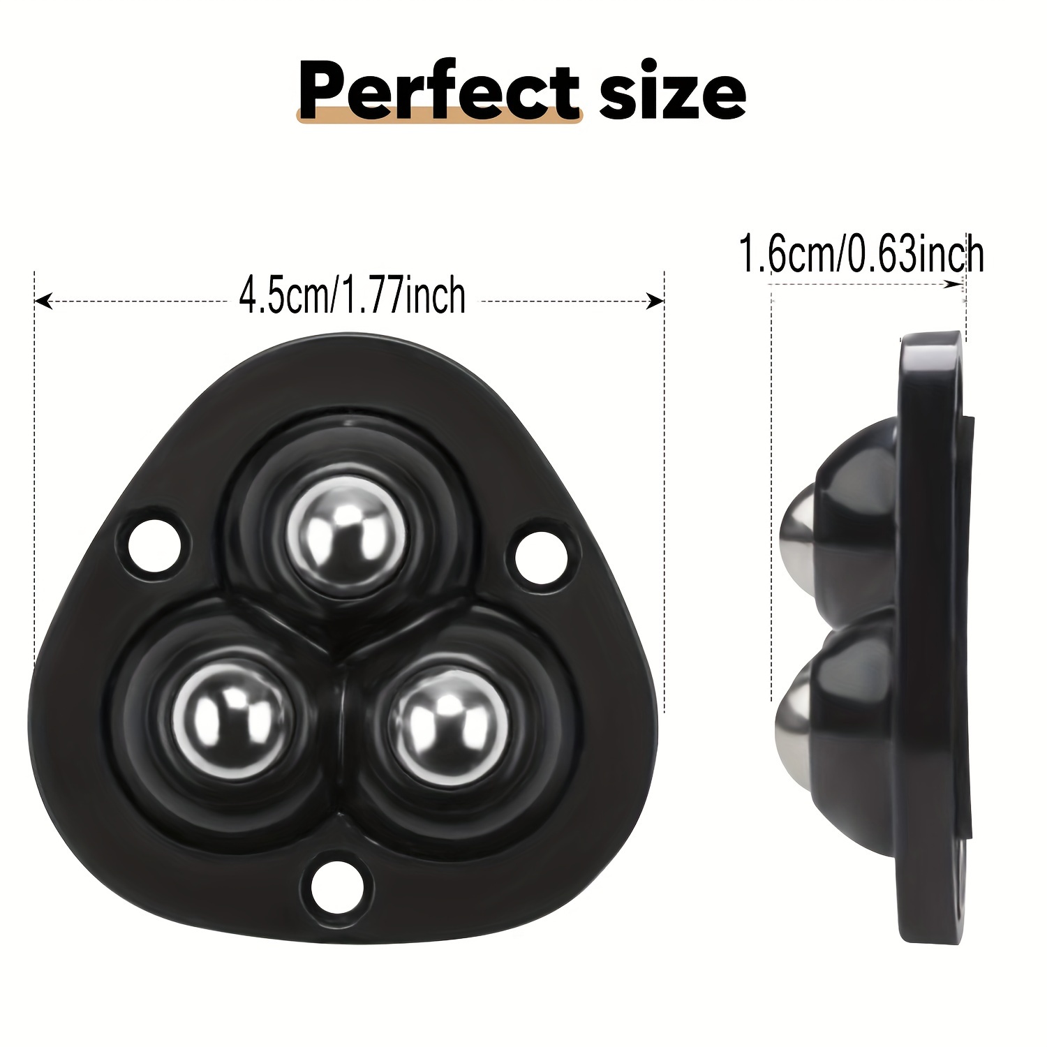 Self Adhesive Mini Caster Wheels, Appliance Wheels Swivel Paste Universal  Wheel, 360 Degree Rotation Sticky Pulley for Kitchen Appliances, Cricut