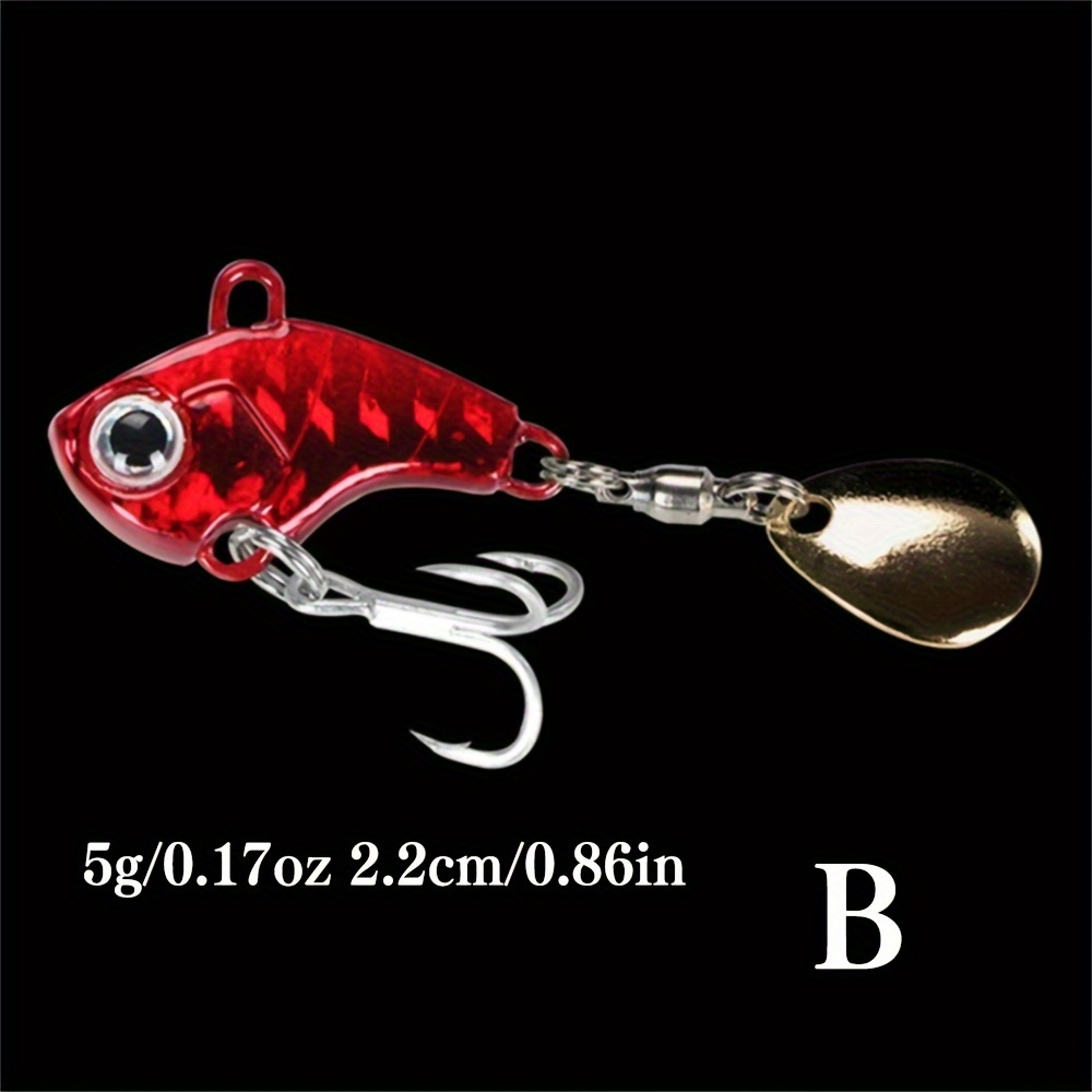 Rotating Metal Vib Vibration Bait Spinner Spoon Fishing - Temu