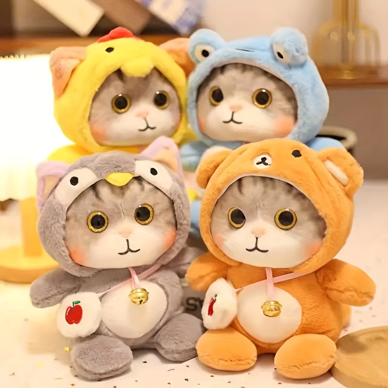 Peluche cute  Gatos, Gato disfrazado, Gato enojado