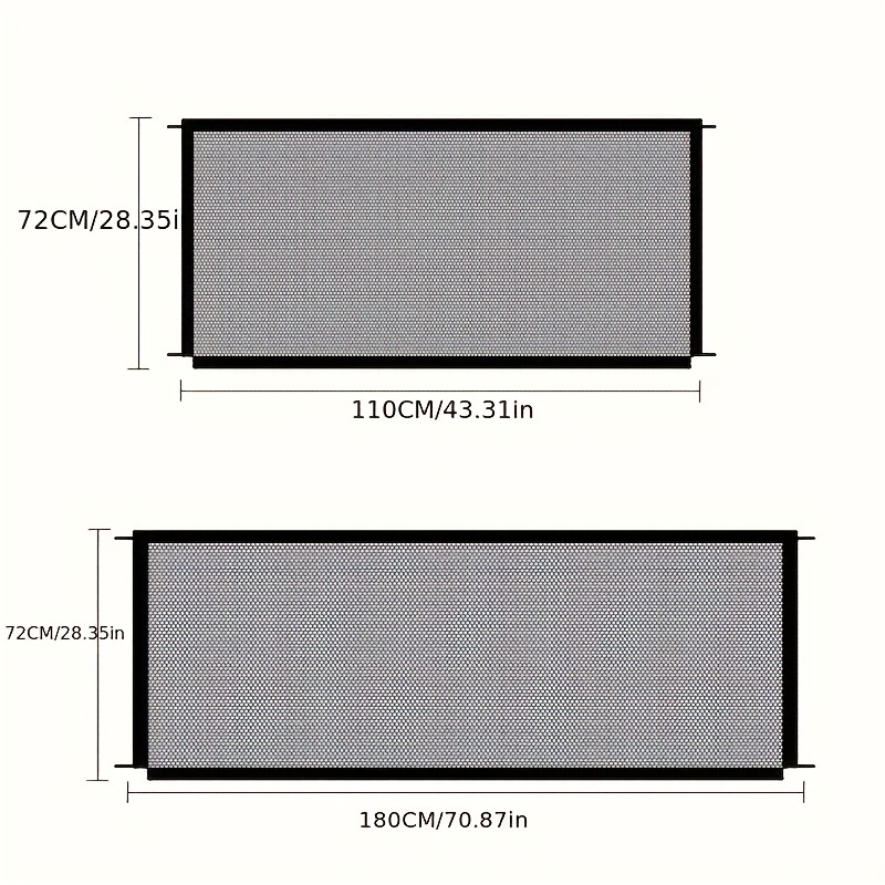 Dog Mesh Gate Portable Safety Fence Indoors
