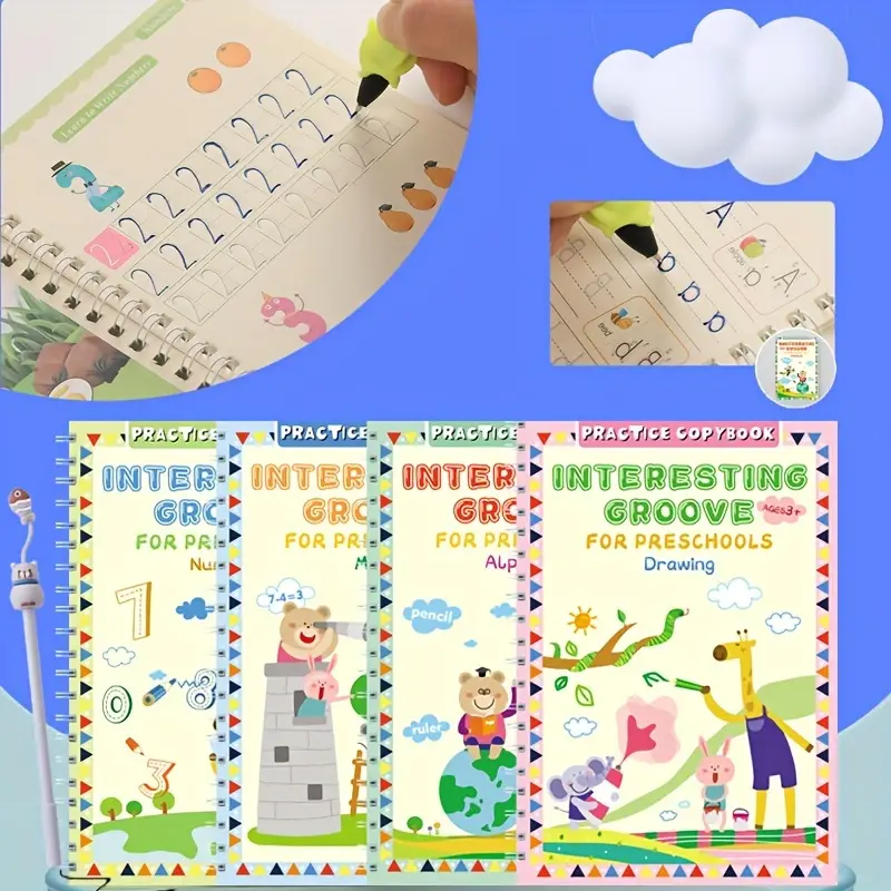 English Version Of Montessori Children's Hard Pen Groove - Temu
