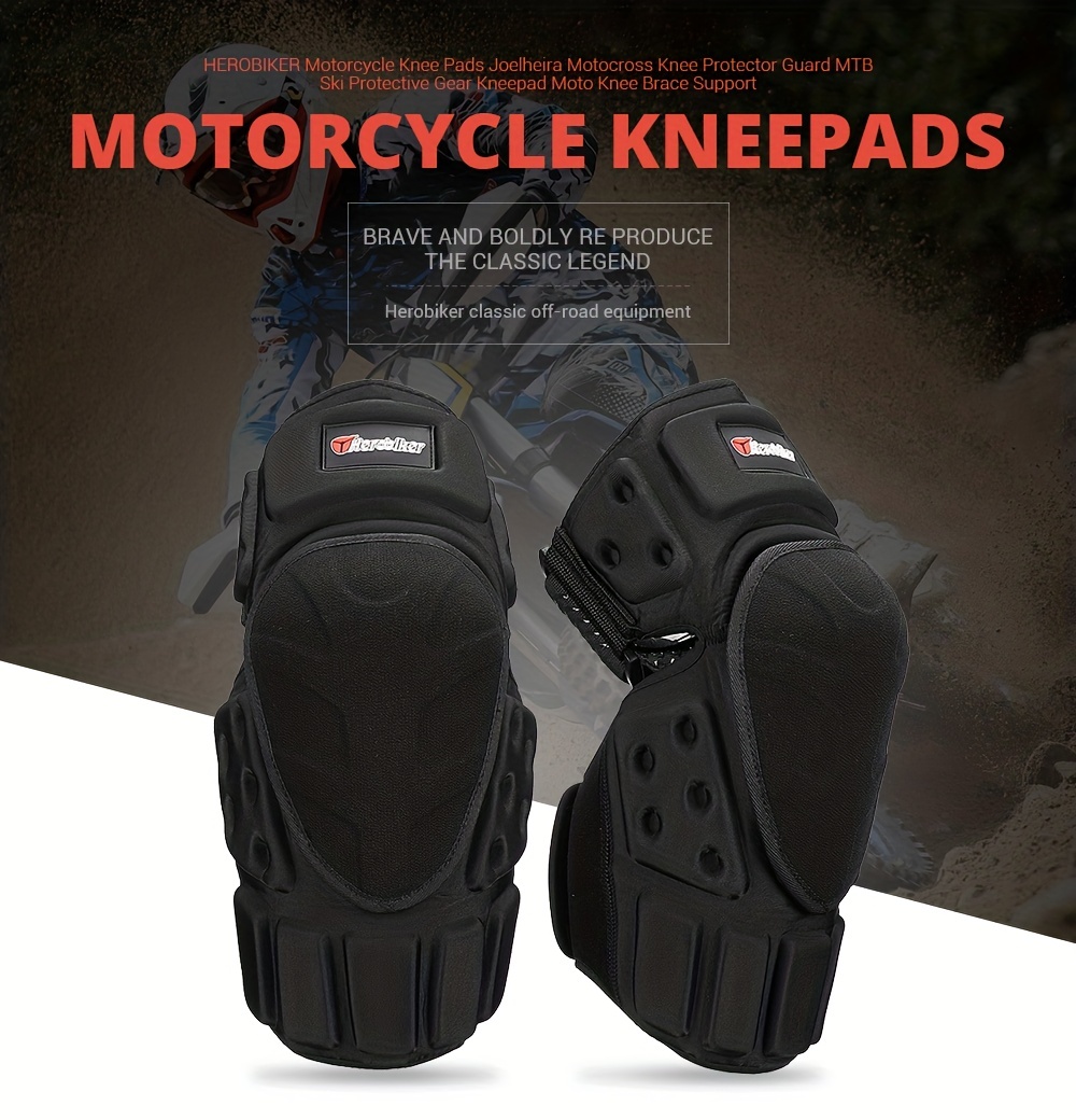 rodilleras para motocicleta, Protector de rodilla para Motocross, Protector  de rodilla para Moto, equipo de protección, rodilla para montar en motocic