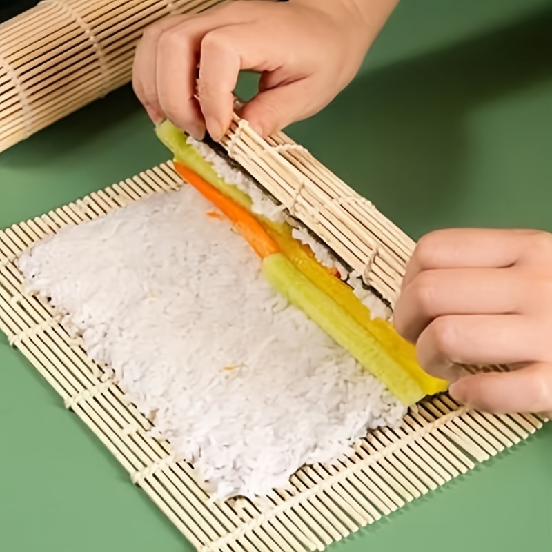 Sushi Rolling Mat, Domestic Sushi Bamboo Rolling Mat, Non-stick Sushi Mat,  Commercial Sushi Tools, Sushi Supplies - Temu