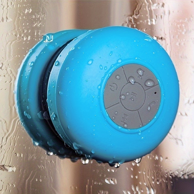Altavoz Bluetooth portátil inalámbrico V5.3 - Pequeño altavoz de ducha  impermeable con volumen más fuerte y graves potentes - Luces lindas y  tiempo de