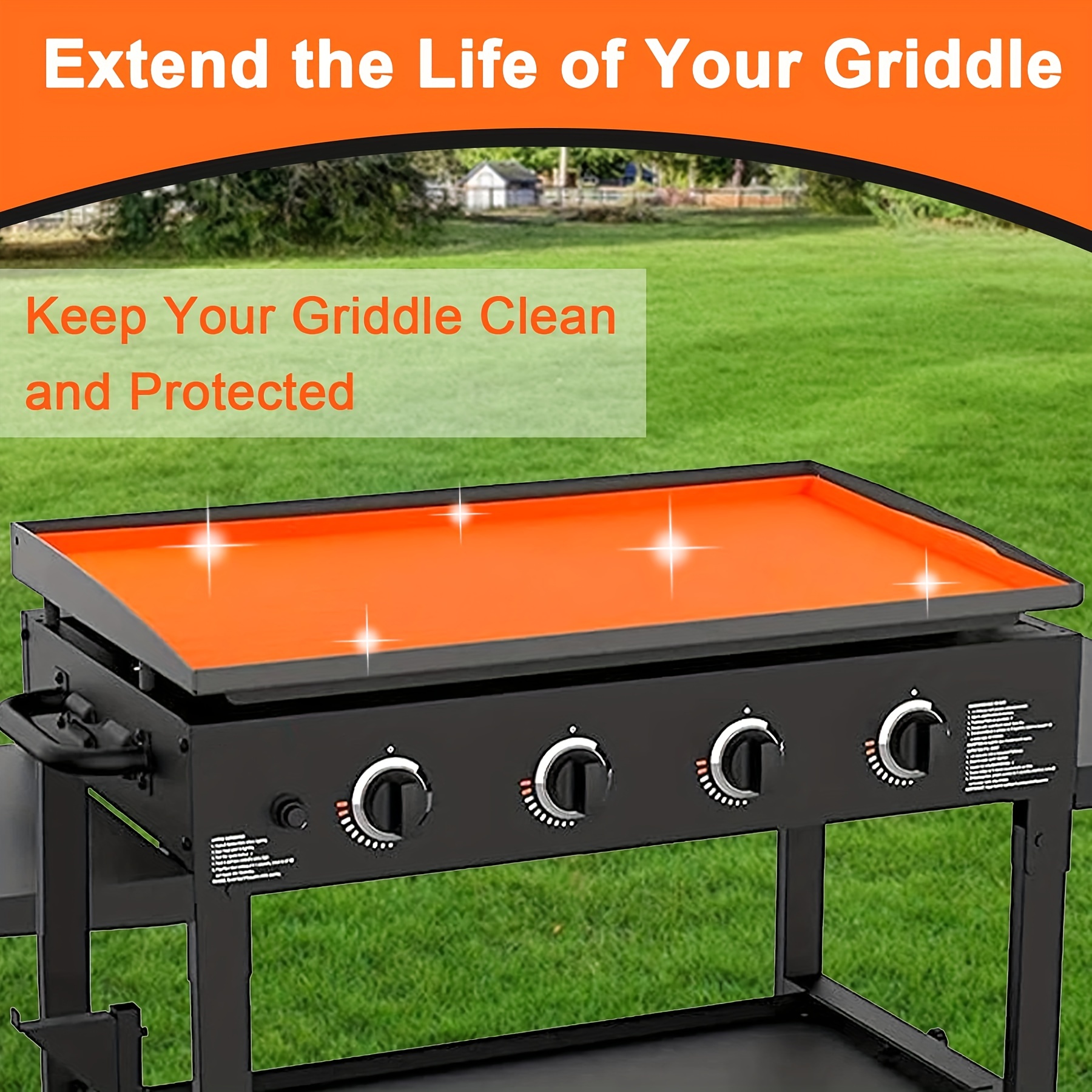 Griddle Buddy Grill Mat for Blackstone & Griddles - Food Grade Silicone Grill Cover- Protect Your Griddle from Rodents, Insects, Rust, Customizable