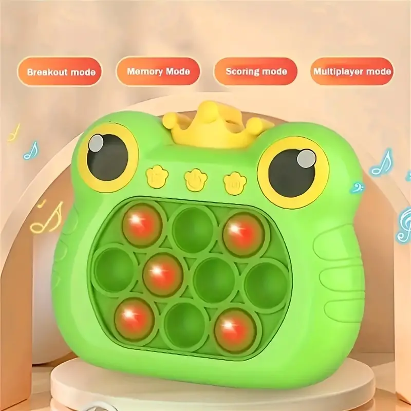 AIPINQI Puzzle Pop Light Up Game,Quick Push Pattern Electric Poping Bubble  Squeeze Sensory Fidget Toys,Handheld Light up Pop it Game Machine for Kids