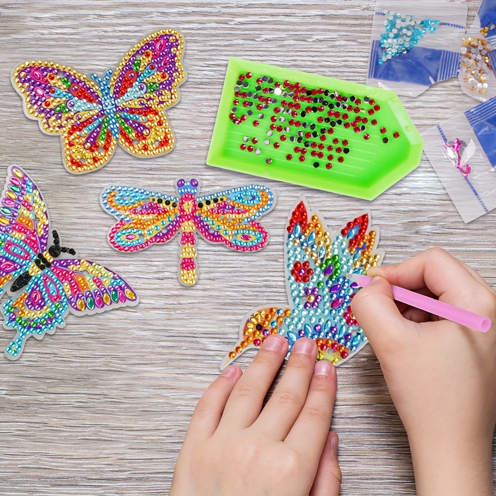 Diamond Painting DIY Wind Chimes for Kids - Diamond Art Stickers & Wood Craft Kit w/ Diamond Art for Children Ages 6 - 7 - 8 - 9 - 10 - 11 - 12 - AR