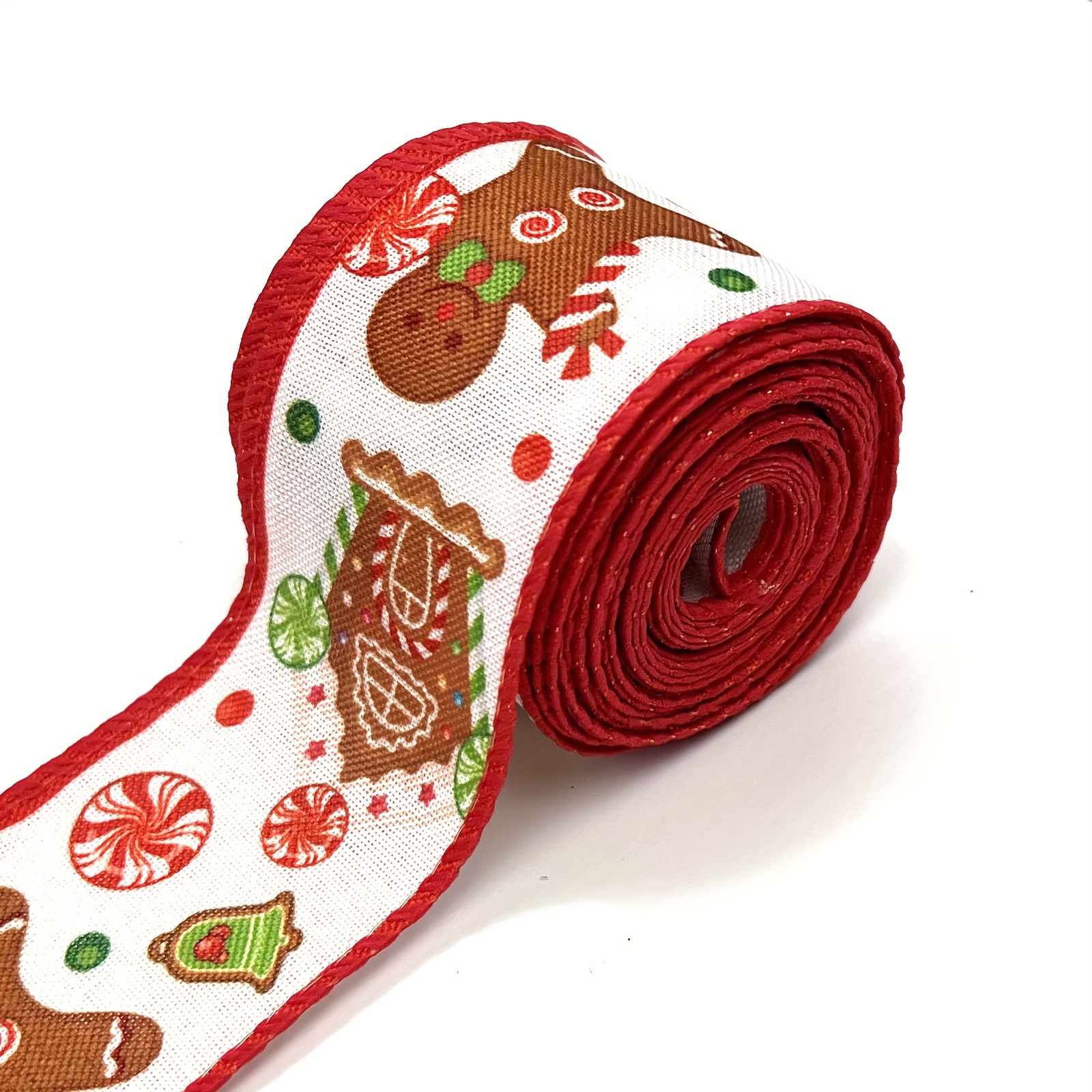 Red Wired 2 1/2 Inch x 10 Yards Burlap Ribbon