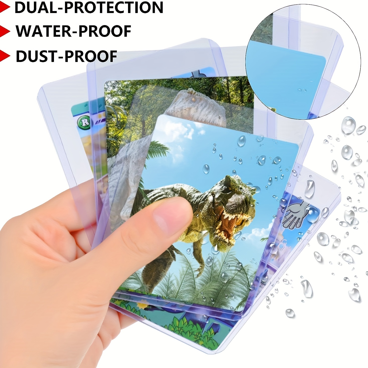 Clear Postcard Holders Hard Card Sleeves Pvc Trading Card - Temu